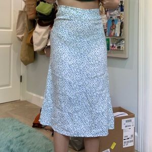 blue brandy melville midi skirt
